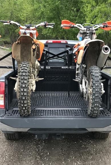 Dirt bike-motocross-rack