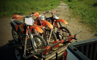 Dirt bike-motocross-rack